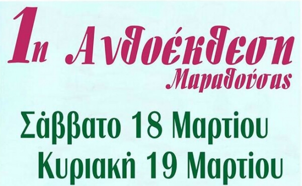 Ανθοέκθεση στη Μαραθούσα