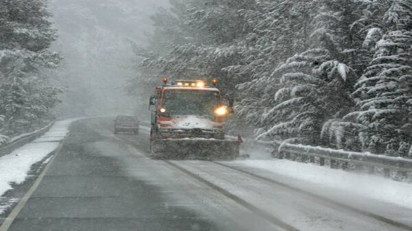 Ασθενής χιονόπτωση στο Ν. Θεσσαλονίκης