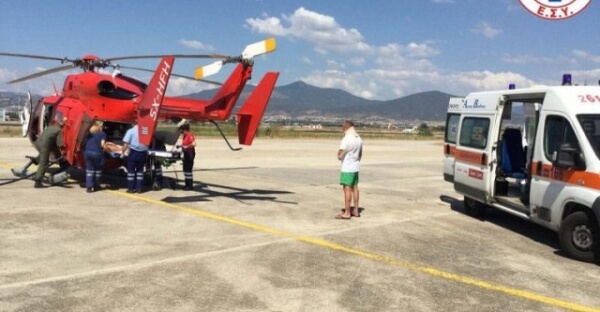 Αεροδιακομιδή 68χρονης από τη Χαλκιδική