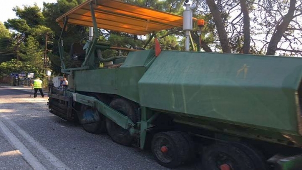 Εργασίες συντήρησης στην Ε.Ο. Θεσσαλονίκης-Ν.Μουδανιών