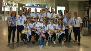 Θερμή υποδοχή για την «ασημένια» πρωταθλήτρια Ευρώπης στο «Ελ. Βενιζέλος»