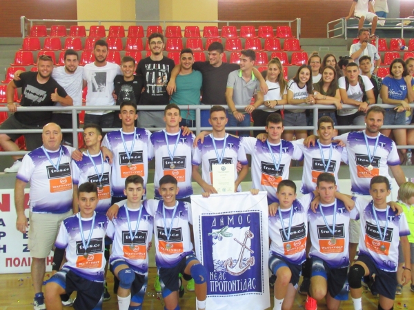 Χάλκινο μετάλλιο για τους Παμπαίδες του Π.Ο.Μ στο Πανελλήνιο πρωτάθλημα Βόλλεϊ