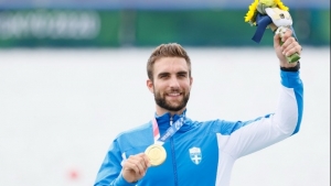 «Χρυσός» με Ολυμπιακό ρεκόρ ο Ντούσκος