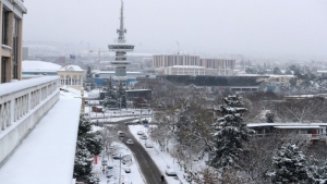 Με χιονοπτώσεις στη Βόρεια Ελλάδα κατέφτασε η "Υπατία"- Πυκνό χιόνι ακόμη και στο κέντρο της Θεσσαλονίκης