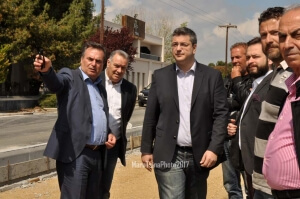 Αυτοψία στο τμήμα των 4 χιλιομέτρων, όπου εκτελούνται εργασίες μεταξύ της Ποτίδαιας και των Μουδανιών