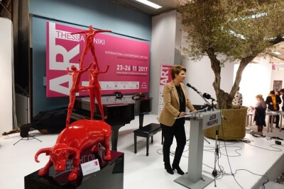 2η Art Thessaloniki Fair: "Η τέχνη είναι το μέτρο του κόσμου",  ανέφερε η υπ. Διοικητικής Ανασυγκρότησης Ο.Γεροβασίλη