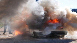 Αυτοκίνητο τυλίχτηκε στις φλόγες στο κέντρο της Νέας Μηχανιώνας