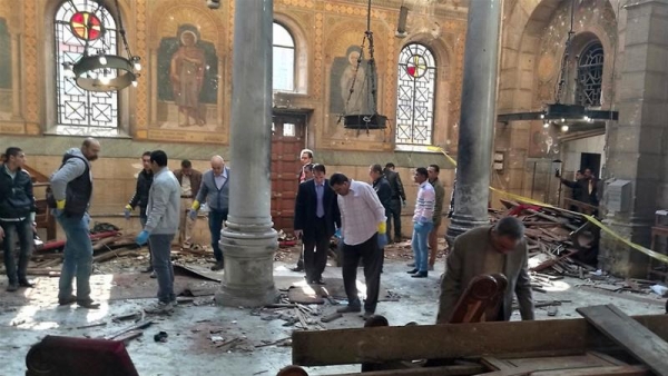 Αίγυπτος: 25 νεκροί από έκρηξη που σημειώθηκε δίπλα στην έδρα της Κοπτικής Εκκλησίας στην περιοχή Αμπασέια του Καΐρου