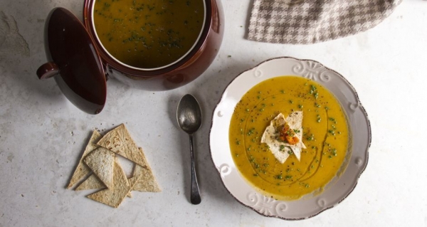 Κολοκυθόσουπα με πορτοκάλι