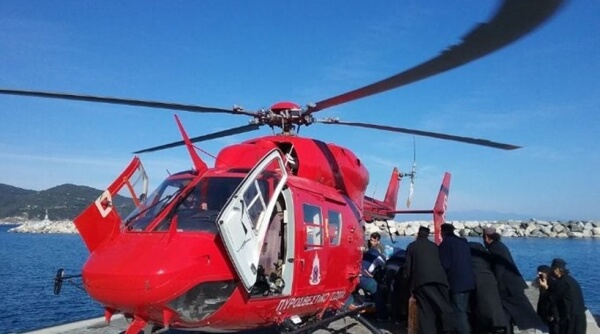 Αεροδιακομιδή 72χρονου Κύπριου, από το Άγιο Όρος στο ΑΧΕΠΑ